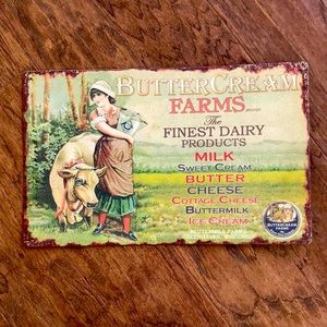 Farmhouse metal sign